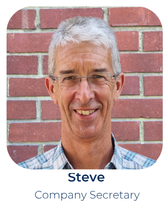 Steve, company secretary